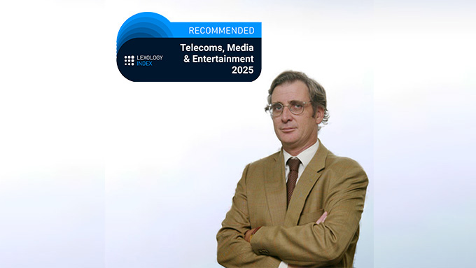 Jaime Medeiros recommended by Lexology Index in Telecoms, Media & Entertainment
