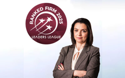 CRA y Mónica Oliveira Costa reconocida como Highly recommended por la Leaders League en Data Protection