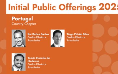 Rui Botica Santos, Tiago Patrão Silva y Tomás Macedo de Medeiros son coautores del capítulo de Portugal de la Global Legal Insights – Initial Public Offerings 2025, publicado pela Global Legal Group