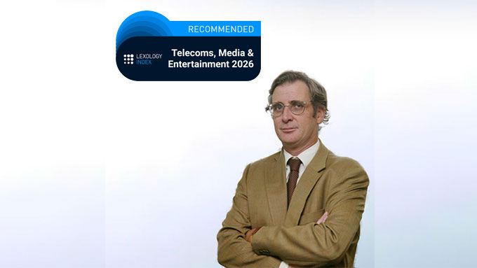 Jaime Medeiros reconhecido pela Lexology Index 2026 como Recommended em Telecoms, Media & Entertainment